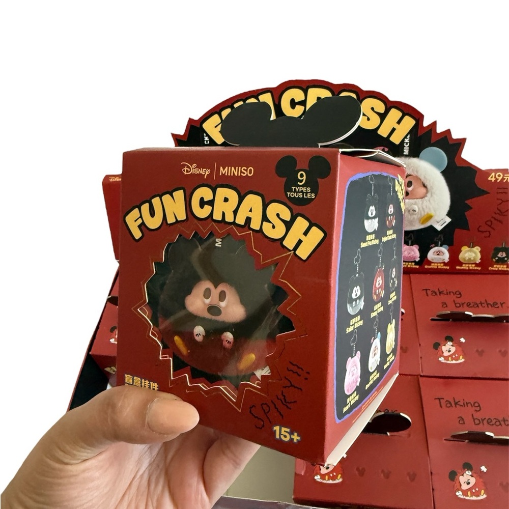 Fun Crash Original Taste Mickey Plush Keychain NIB - Picture 2 of 6